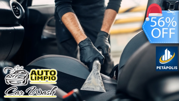 [Imagen:¡Paga Q199 en Lugar de Q450 por Limpieza de Tapicería de Asientos + Lavado de Puertas + Limpieza de Tablero + Lavado Exterior con Cera + Pulido de Silvines + Desmanchado de Aros!]