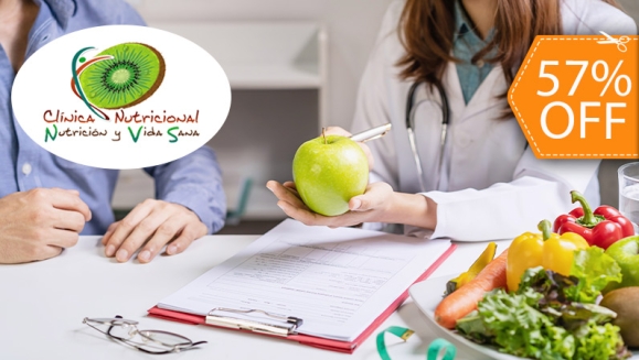 [Imagen:Paga $15 en lugar de $35 por Consulta Nutricional Presencial o en Línea + Evaluación de Composición Corporal + Plan de Alimentación de Adaptación + 30% de Descuento en TODAS Las Siguientes Consultas!]