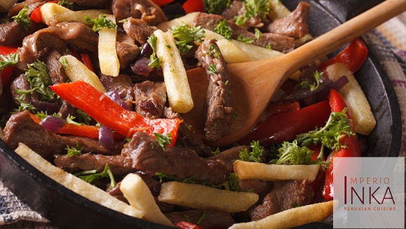 [Imagen:¡Paga $32.96 en Lugar de $65.92 por Banquete Peruano para 4 con: 1 Lomo Saltado, + 3 Pollos Saltados + 4 Sodas!]