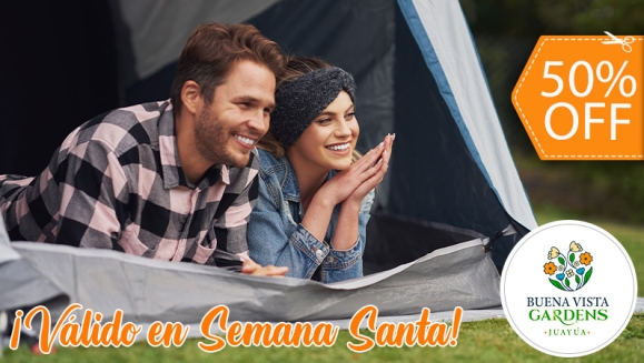 [Imagen:¡Válido en Semana Santa! ¡Paga $30 en Vez de $60 por Camping al Aire Libre para 2 que Incluye: 2 Entradas al Ecoparque + 1 Tienda de Campaña + 2 Colchonetas + 2 Desayunos + 2 Cenas + Fogata + Guía de Senderismo y Tour Básico de Café + Piscina y Más!]