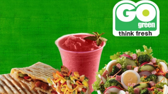 [Imagen:¡Paga $5 en lugar de $10 en todo el saludable y delicioso menú de Go Green!]