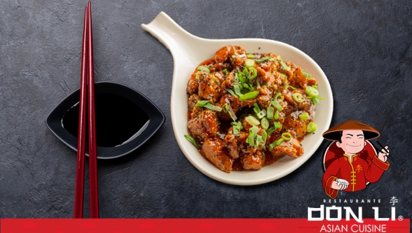 [Imagen:¡Paga $11.86 en Lugar de $24 por Menú para 2: Pollo de Especialidad a Elección entre Terikayi, Kung Pao, Zuchinni, Agridulce o en Salsa Naranja + 1 Bowl Grande de Arroz Blanco + 1 Orden de Wantanes de Pollo + 1 Pichel de Té Verde o de Melocotón!]