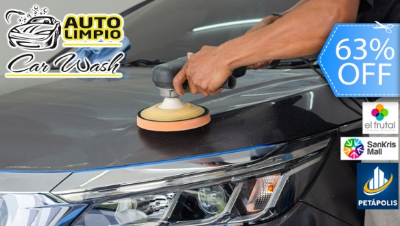 [Imagen:¡Paga Q149 en Lugar de Q400 por Mantenimiento y Restauración de Brillo de Pintura Automotriz con SONAX  + Lavado + Aspirado + Siliconeado + Limpieza de Silvines + Restaurador de Plasticos!]