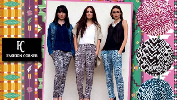 [Imagen:¡La prenda que no debe faltar en tu armario! ¡Paga Q175 en lugar de Q350 por Pantalón con estampado Tribal en Fashion Corner!]