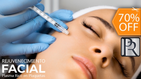 [Imagen:¡Paga $60 en Lugar de $200 por Rejuvenecimiento Facial con 1 Sesión de Plasma Rico en Plaquetas Inyectado + 1 Microdermoabrasión + 1 Limpieza Facial + 1 Crioterapia!]