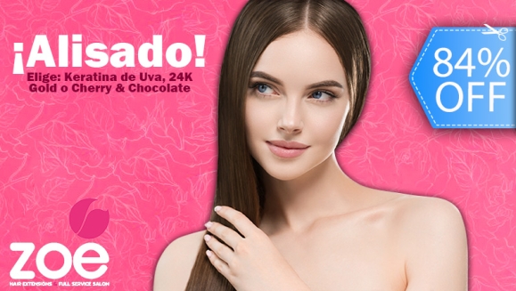 [Imagen:¡Alisado Extremo Sin Restricciones! ¡Paga Q289 en Lugar de Q1,800 por Alisado a Elección entre: Keratina de Uva, 24K Gold o Cherry &amp; Chocolate + Planchado Iónico + Kit de Mantenimiento y Reactivación con Inyección de Reparación Capilar!]