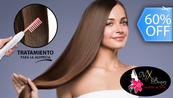 [Imagen:¡Paga Q99 en Lugar de Q250 por Tratamiento con Alta Frecuencia para Tratar Alopecia, Incluye: Cepillado y Lavado con Shampoo de Limpieza Profunda + Tratamiento de Hidratación + Secado y Peine de Alta Frecuencia!]