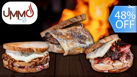 [Imagen:¡Paga Q175 En Vez de Q334 por Menú BBQ para 2 con: 2 Sándwiches a Elección entre Pulled Pork, Brisket o Puyazo Coulotte + 2 Acompañamientos + Entrada de Nachos BBQ + 2 Bebidas + Postre!]