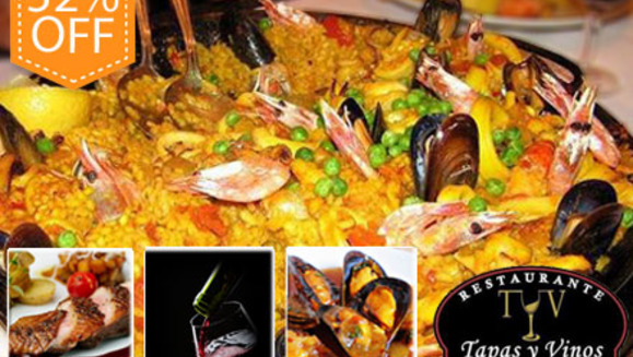 [Imagen:¡Paga $11 y consume $23 en todo el riquísimo menú de Restaurante Tapas y Vinos!]
