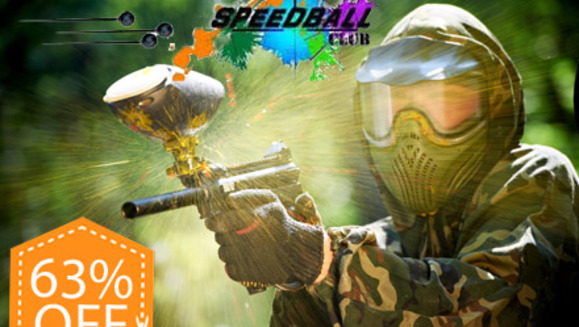[Imagen:¡Paga $15 en lugar de $40 por Paquete de Paintball para 2 personas que incluye: 100 Paintballs + 2 Pases de uso de Campo + 2 Pases de aire ilimitado + 2 Máscaras Protectoras + Alquiler de 2 Marcadoras + 2 Portacargadores en Speedball Club!]