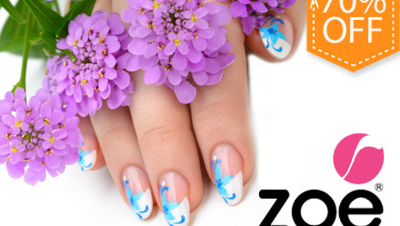 [Imagen:¡Paga Q75 en lugar de Q250 por Set de Uñas Acrílicas + Decoración a elección + Parafina en manos en ZOE Salon!]