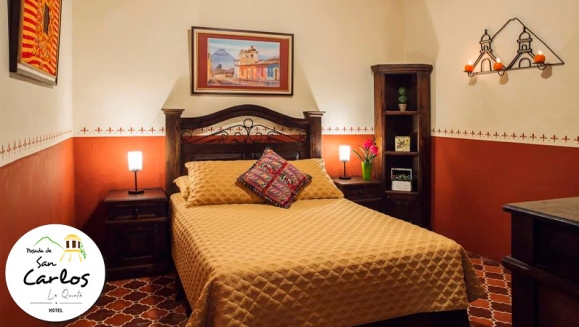 [Imagen:¡Paga Q189 en lugar de Q319 por Estadía de 1 Noche en Antigua Guatemala para 2 Personas en Habitación Doble + 2 Desayunos Típicos Chapines + Impuestos Incluidos!]