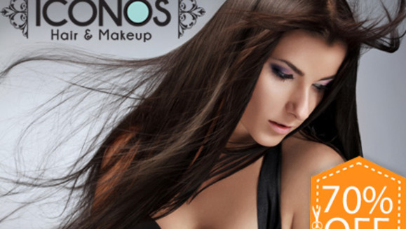 [Imagen:¡Paga $45 en lugar de $150 por Alisado Brasileño CADIVEU + Lavado Spa + Secado + Tratamiento Re-estructurante + Cauterización + Argán Oil en Iconos Hair &amp; Makeup! Recibe 55% OFF por paquete capilar de seguimiento.]