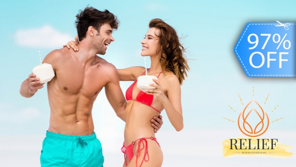 [Imagen:¡Paga Q99 en vez de Q3,500 por 12 Sesiones de Depilación Láser en 3 Áreas a Elección: Mujeres en Medias Piernas, Bikini Completo, Axilas, Bigote, Entrecejo o Línea del Abdomen y Hombres en Axila, Barba, Pectoral o Bikini!]