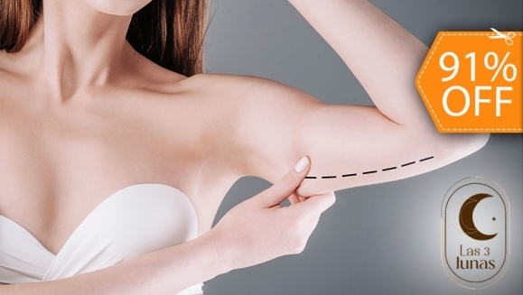 [Imagen:¡Paga $28 en Lugar de $299.99 por 18 Tratamientos para Reducción de Brazos: 3 Criolipólisis + 3 Lipoláser + 3 Mesoterapias Virtuales + 3 Tonificadores Musculares + 6 Lipogeles + Evaluación Estética + Toma de Medidas y Peso + Menú Detox!]