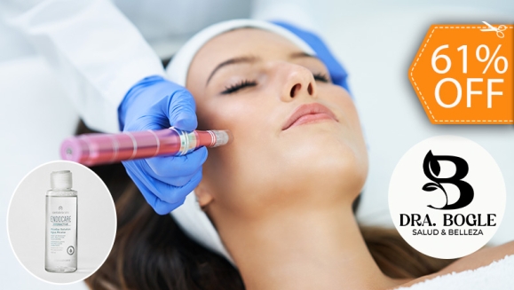 [Imagen:¡Rostro Renovado y Radiante! ¡Paga $29 en Lugar de $75 por 1 Sesión de Dermapen con Vitaminas A, C, D, E y Ácido Hialurónico + Exfoliación + Mascarilla Fría de Rosas + Agua Micelar Endocare (100 ml)!]