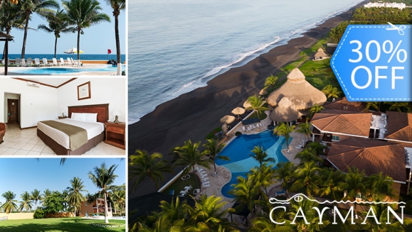 [Imagen:¡Playa, Relax y Confort en el Hotel Cayman Suites! ¡Paga Q737 en Lugar de Q1,046 por Estadía en Habitación Sencilla o Doble Para 2 Adultos y Hasta 2 Niños + Uso Ilimitado de Atractivas Instalaciones + Impuestos Incluidos!]