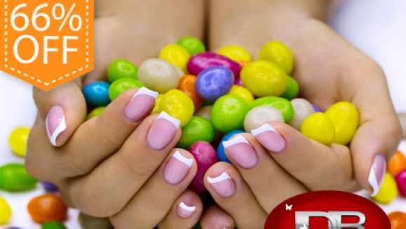 [Imagen:¡Paga Q79 en vez de Q235 por Set de Uñas Acrílicas French o Naturales + Manicure Express + Aplicación Capilar de Iron Finish de L’Oreal + Planchado + Gotas Selladoras en Salon D' Beauty!]