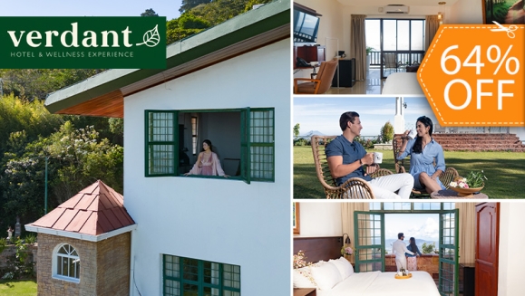[Imagen:¡Regálate un Respiro! ¡Paga $90 en Lugar de $247.80 por 1 Noche para 2 Personas en Verdant Hotel + 2 Desayunos a La Carta!]