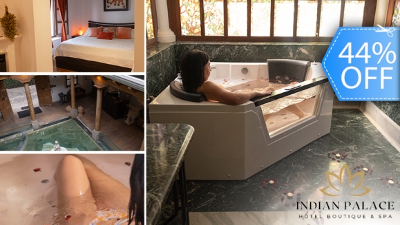 [Imagen:¡Paga Q899 en Vez de Q1,600 por Estadía Romántica para 2 Personas en Antigua, Suite Deluxe + Desayunos + Decoración Romántica Standard: Pétalos de Rosa + Velas + Chocolates + 2 Cócteles!]