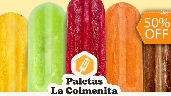 [Imagen:¡Paga $10 y Consume $20 en Paletas La Colmenita! ¡100% Naturales!]