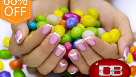 [Imagen:¡Paga Q79 en vez de Q235 por Set de Uñas Acrílicas + Manicure Express + Aplicación Capilar de Iron Finish de L’Oreal + Planchado + Gotas Selladoras en Salon D' Beauty!]