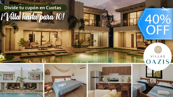 [Imagen:¡Paga Q3,999 en Lugar de Q6,640 por Estadía de Fin de Semana (2 Noches) Hasta Para 10 Personas en Villa de Lujo Equipada en Monterrico: Habitaciones con A/C, Cocina Completa, Comedor, Sala, Jacuzzi Privado, Piscinas, Áreas Para el Descanso y Más!]