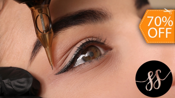 [Imagen:¡Paga $30 en Lugar de $100 por Delineado Clásico Permanente de Ojos + Depilación de Ceja con Hilo + Pigmentación de Henna en Las Cejas!]