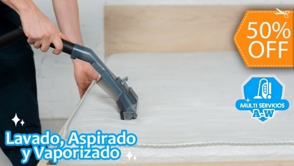 [Imagen:¡Paga $25 en Lugar de $50 por Lavado, Aspirado y Vaporizado de Colchón hasta Tamaño Queen (1.50 x 1.90 mts)!]