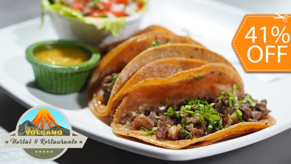 [Imagen:¡Paga $11 en Lugar de $18.75 por 3 Órdenes de Tacos a Elección + 3 Bebidas a Elección!]