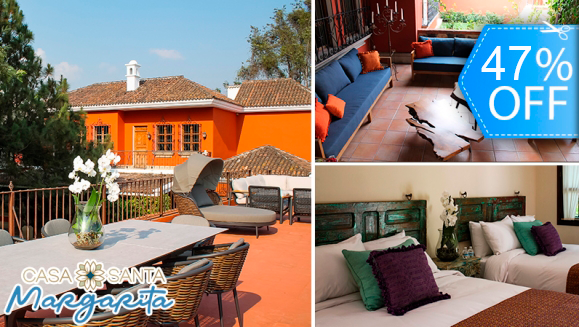 [Imagen:¡Paga Q399 en Lugar de Q750 por Estadía para 2 Personas en Antigua Guatemala + 2 Desayunos Continentales + Impuestos Incluidos!]