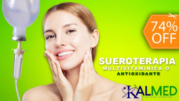 [Imagen:¡Paga $26 en Lugar de $100 por 1 Sueroterapia que Revitaliza y Depura tu Organismo, Elige Entre: Hepática, Gastrointestinal, Renal y Más + Consulta General Integral + Toma de Presión Arterial + 50% OFF Examen de Laboratorio a Elección!]