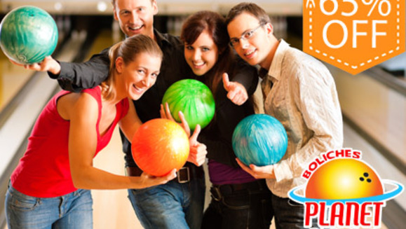 [Imagen:¡Paga Q45 en lugar de Q130 por 1 hora de Boliche hasta para 5 personas en Planet Bowl!]