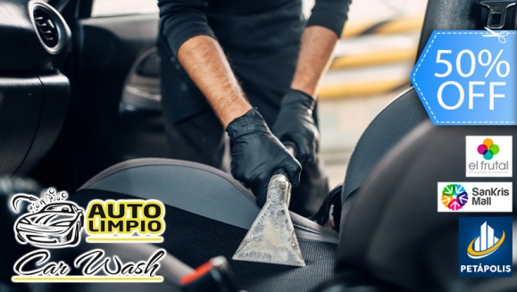 [Imagen:¡Paga Q239 en Lugar de Q475 por Limpieza de Tapicería de Asientos + Lavado de Puertas + Limpieza de Tablero + Lavado Exterior con Cera + Pulido de Silvines + Desmanchado de Aros!]