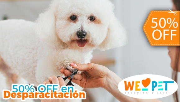[Imagen:¡Paga $12.50 en Lugar de $25 Por Grooming para Mascota: Baño a Elección + Secado + Corte y Cepillado de Pelo + Corte y Limado de Uñas + Limpieza de Oídos + Limpieza de Glándulas Anales + Revisión Física +  50% de Descuento en Desparasitación y Más!]