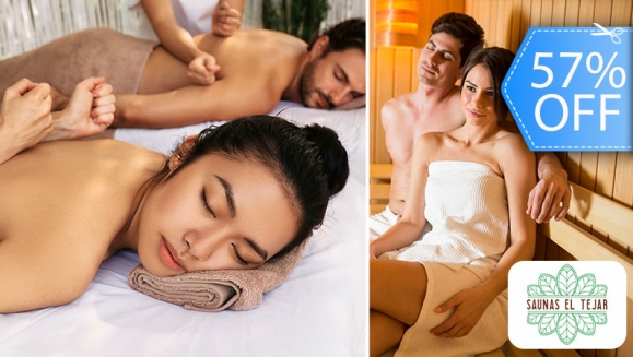 [Imagen:¡Día de Spa Ilimitado para 2! Paga Q299 en Lugar de Q700 por Día de Spa con Circuito de Sauna Húmedo o Baño de Vapor + 30 Minutos de Masaje Corporal + 2 Mascarillas + Bebidas a Elección: 2 Smoothies, 2 Gaseosas o 2 Cervezas + 2 Tazas de Té y Más!]