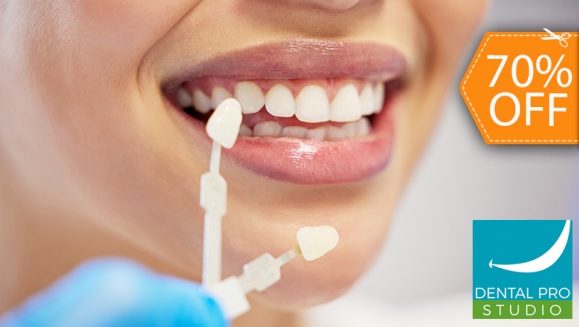 [Imagen:¡Paga $30 en Lugar de $100 por 1 Carilla Dental de Resina Estética que Corrige Imperfecciones y Da un Aspecto Natural + Limpieza con Ultrasonido +  Pulido Dental Profilaxis + Aplicación de Flúor + Diagnóstico Completo +  Evaluación y Más!]