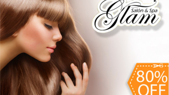 [Imagen:¡Paga $20 en vez de $99 por 3 Tratamientos Capilares (Argán, Keratina y Chocolate) + 1 Lavado Spa + Masaje Capilar + 1 Secado o Planchado + Corte o Limpieza de Puntas+ 1 Manicure SPA en Glam Salón! Recibe 25% de descuento adicional en otros servicios]
