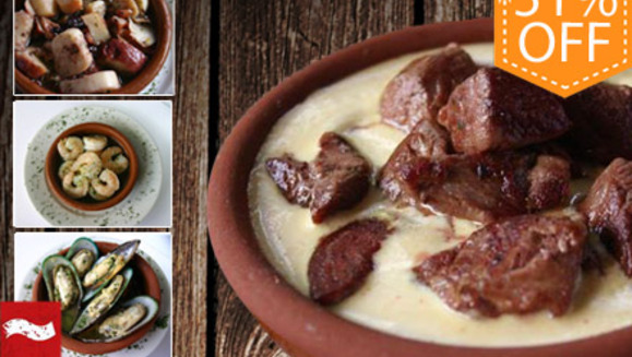 [Imagen:¡Paga Q99 y consume Q200 en todo el Exquisito menú de Cazuelas y Bebidas de Tapas y Cañas!]