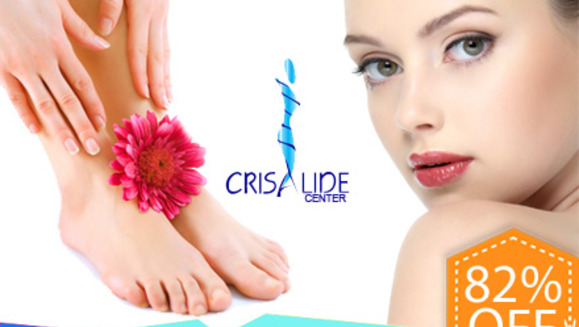 [Imagen:¡Paga Q79 en lugar de Q445 por Manicure Spa + Pedicure Spa + Esmalte en uñas de manos y Pies + Facial de Limpieza + Mascarilla de Colágeno y Vitamina E en Crisalide Center Salon y Spa!]
