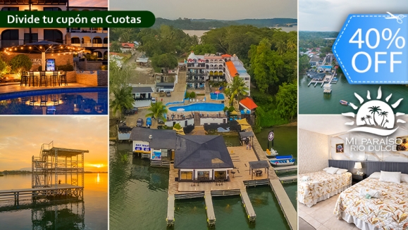[Imagen:¡Paga Q750 en Lugar de Q1,250 por Estadía Familiar Hasta Para 4 Personas en Río Dulce: Habitación Doble + 2 Desayunos + Piscinas + Ingreso a Museo y Más! ¡Sólo 25 Cupones Disponibles!]