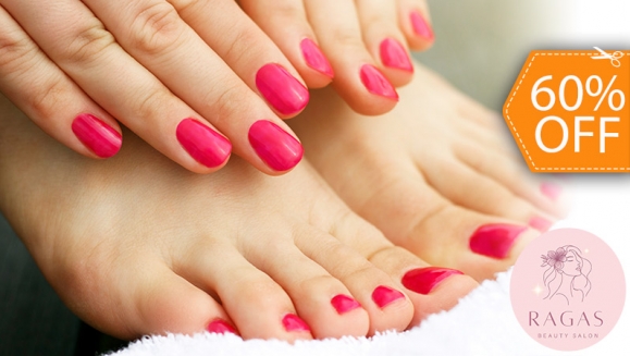 [Imagen:¡Paga $12 en Lugar de $29.80 por Pedicure Spa + Manicure Spa + Esmaltado Permanente en Manos y Pies!]