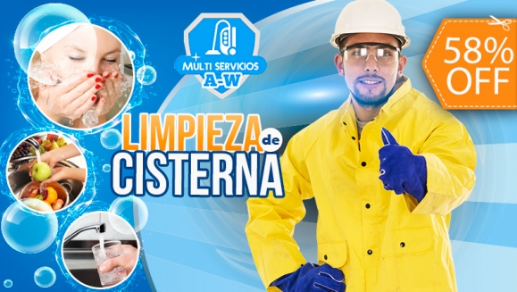 [Imagen:¡Paga $23 en Lugar de $55 por Limpieza y Desinfección de Cisterna!]