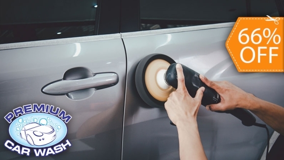 [Imagen:¡Paga $22 en Lugar de $65 por Renovación de Pintura con Productos Meguiar's para tu Carro + Lavado Exterior del Vehículo + Pulido de Silvines o Lavado de Motor!]