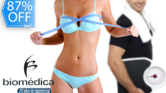 [Imagen:¡Paga Q249 en lugar de Q1900 por Súper Tratamiento Reductivo y Moldeador de 22 Tratamientos Intensivos + 3 Dietas + 3 Controles de peso y Medidas en Biomédica!]