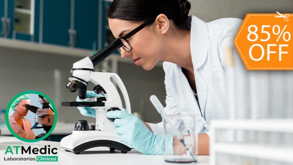[Imagen:¡Paga $18 en Lugar de $120 por 30 Exámenes de Laboratorio Clínico: Glucosa, Colesterol Total, HDL, LDL, VLDL, Triglicéridos, Ácido Úrico, Creatinina, Urea, Heces, Orina y Más!]