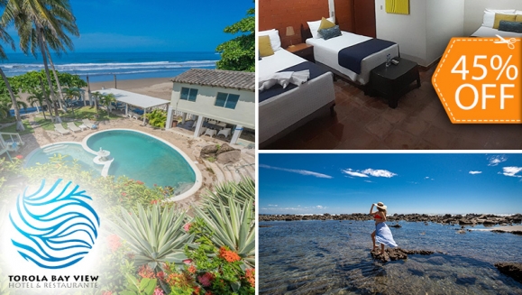 [Imagen:¡Paga $99 en Lugar de $180 por Estadía de 1 Noche Hasta Para  5 Personas en Habitación Familiar + Desayunos en Playa Torola!]