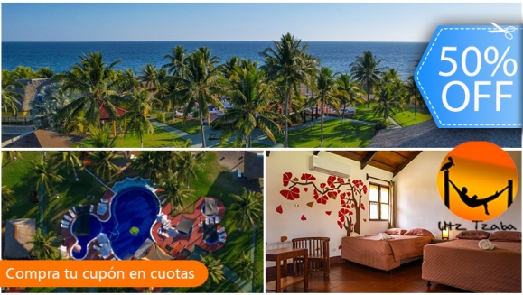 [Imagen:¡FLASH SALE! ¡Paga Q599 en Lugar de Q1,200 por Estadía en Monterrico que Incluye: 1 Noche para 2 en Habitación Doble + 2 Desayunos + Impuestos y Más!]
