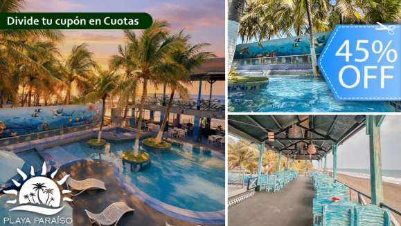 [Imagen:¡Descanso Cerca del Mar! ¡Paga Q499 en Lugar de Q900 por Estadía de 1 Noche Para Hasta 2-4 Personas en Monterrico: Habitación con A/C + Ducha y Baño Privado + Televisión + Amenidades + Piscinas + Playa y Más!]