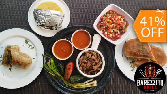 [Imagen:¡Delicioso Banquete Mexicano para 4 Personas en Tuscania! ¡Paga $18 en Lugar de $30.50 por 24 Tortillas de Tacos con 1 Lb de Proteína a Elección: Asada, Chicharrón, Pastor, Pollo o Mixta + 1 Torta + 1 Burrito + Chirmol + Salsas y Más!]
